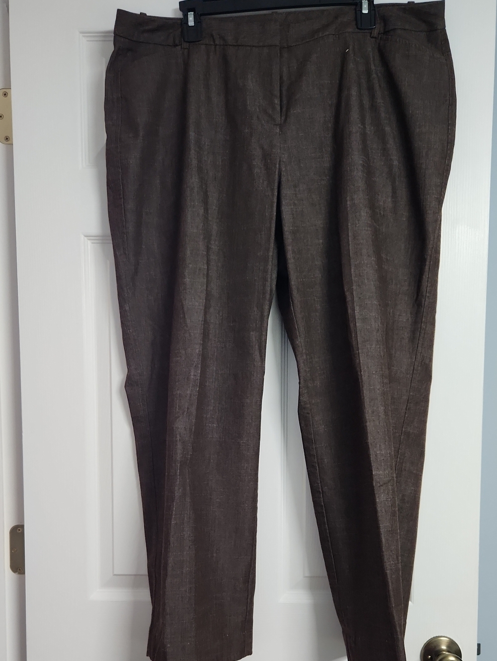 Worthington Dark Brown Womens Dress Pants